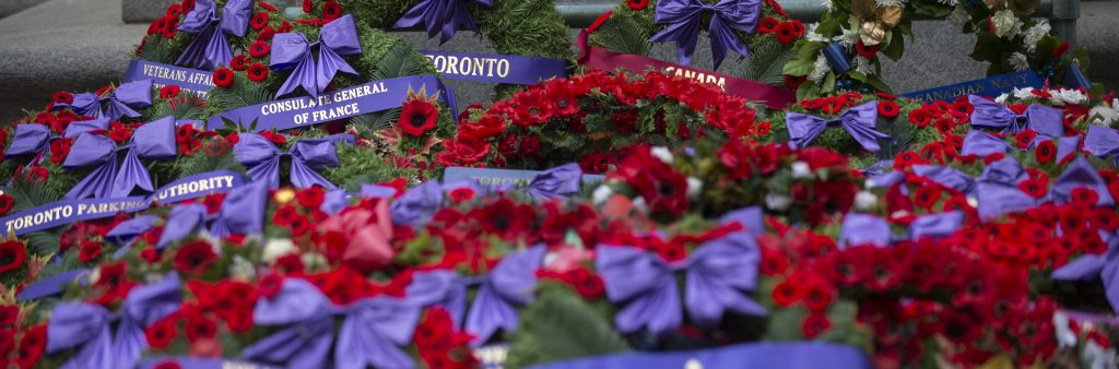 5-11 novembre 2018 - Toronto, ON - Dévoilement du Livre du Souvenir de la Grande Guerre